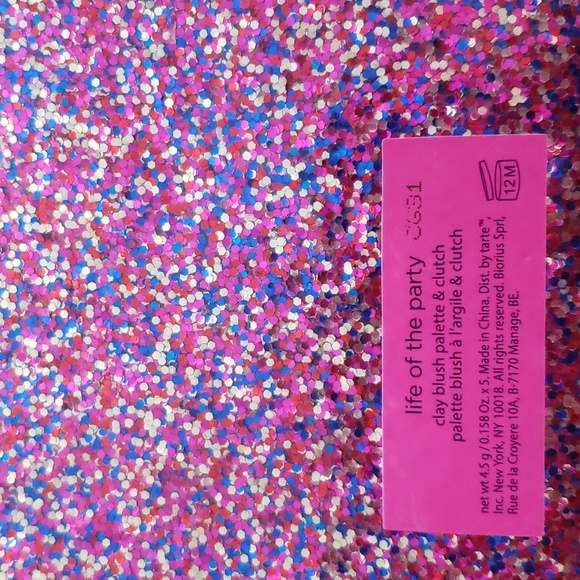 💜 Tarte Life of the Party Blush Palette & Clutch w/ Mirror - Picture 5 of 6